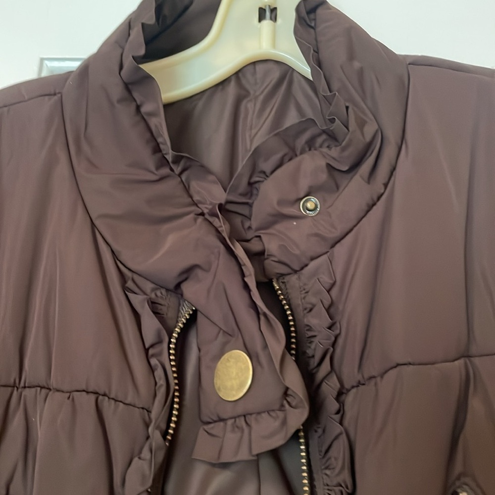 Brown ski jacket - Picture 4 of 7